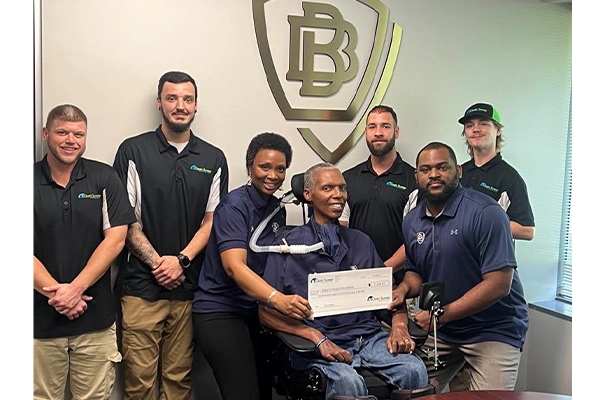 Clean Sweep donation to Brigance Brigade Foundation